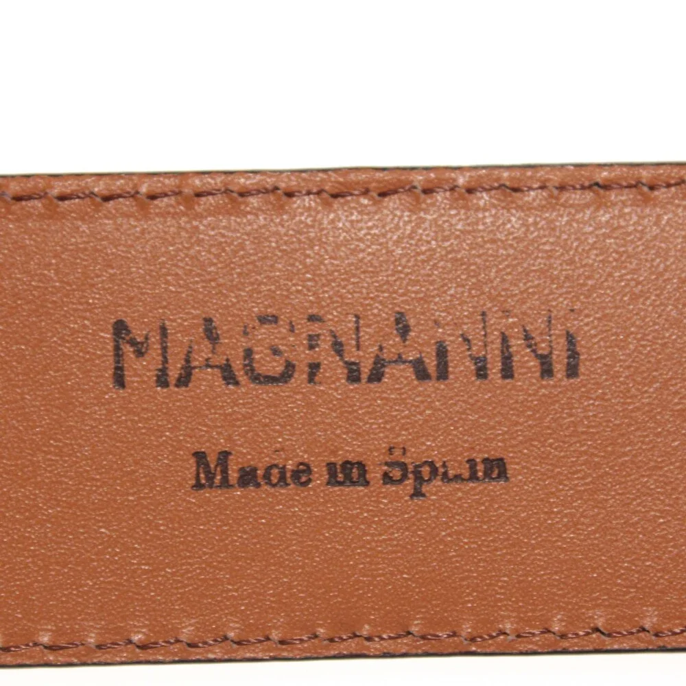 Magnanni NWT Classic Belt Size 38 US in Solid Brown Suede Leather Made in Spain